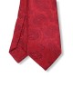 GARNET RED, 5 Fold Micro Tie and Pocket Square – Enigmatic Paisleys GARNET RED, 5 Fold Micro Tie and Pocket Square – Enigmatic Paisleys