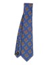 HYPER BLUE, 5 Fold Micro Tie and Pocket Square - Curved Squares HYPER BLUE, 5 Fold Micro Tie and Pocket Square - Curved Squares