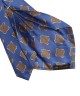 HYPER BLUE, 5 Fold Micro Tie and Pocket Square - Curved Squares HYPER BLUE, 5 Fold Micro Tie and Pocket Square - Curved Squares