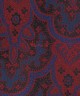 MAJENTA BLUE, 5 Fold Micro Tie and Pocket Square - LARGE PATTERN MAJENTA BLUE, 5 Fold Micro Tie and Pocket Square - LARGE PATTERN