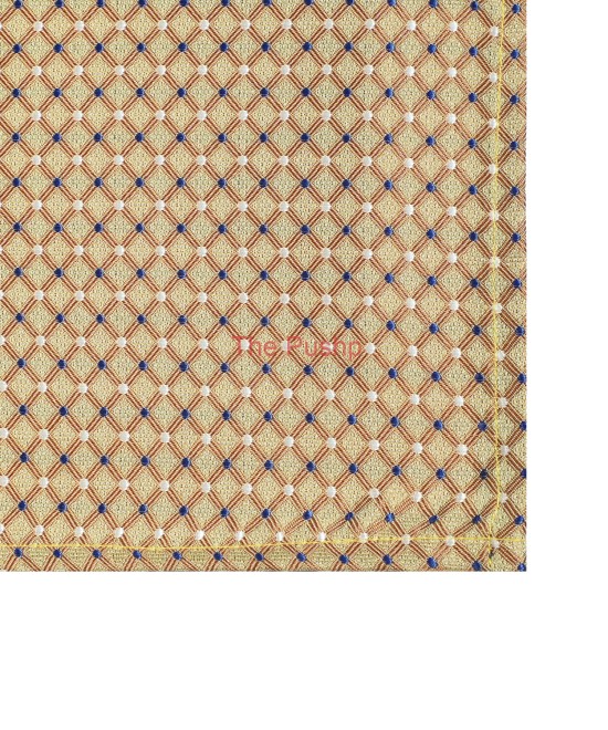 MARI GOLD, 5 Fold Micro Tie and Pocket Square – Dots & Checks MARI GOLD, 5 Fold Micro Tie and Pocket Square – Dots & Checks