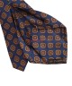 MEDIUM BLUE, 5 Fold Micro Tie and Pocket Square - Curved Squares MEDIUM BLUE, 5 Fold Micro Tie and Pocket Square - Curved Squares