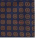MEDIUM BLUE, 5 Fold Micro Tie and Pocket Square - Curved Squares MEDIUM BLUE, 5 Fold Micro Tie and Pocket Square - Curved Squares