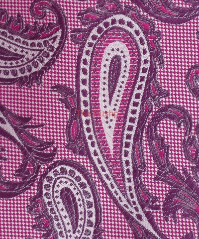 MIDNIGHT PURPLE, 5 Fold Micro Tie and Pocket Square - Jacquard Paisley