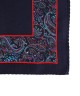 NAVY BLUE, I- SILK Pocket Square– Vintage Paisley NAVY BLUE, I- SILK Pocket Square– Vintage Paisley