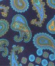 NAVY-FIROZI, I- SILK Pocket Square – Vintage Paisley NAVY-FIROZI, I- SILK Pocket Square – Vintage Paisley