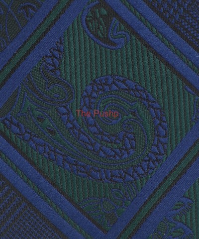 PEACOCK BLUE, 5 Fold Micro Tie and Pocket Square - CHECKS