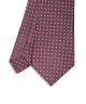 PLUM, 3 Fold Micro Tie – Dots & Squares PLUM, 3 Fold Micro Tie – Dots & Squares