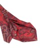 CRIMSON RED, 7 fold Silk Tie – Vintage Paisley CRIMSON RED, 7 fold Silk Tie – Vintage Paisley