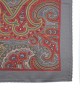 PERSIAN RED, Silk Pocket Square – Vintage Paisley PERSIAN RED, Silk Pocket Square – Vintage Paisley