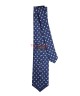 DENIM BLUE, 3 Fold Premium Silk Tie – Flamingos DENIM BLUE, 3 Fold Premium Silk Tie – Flamingos