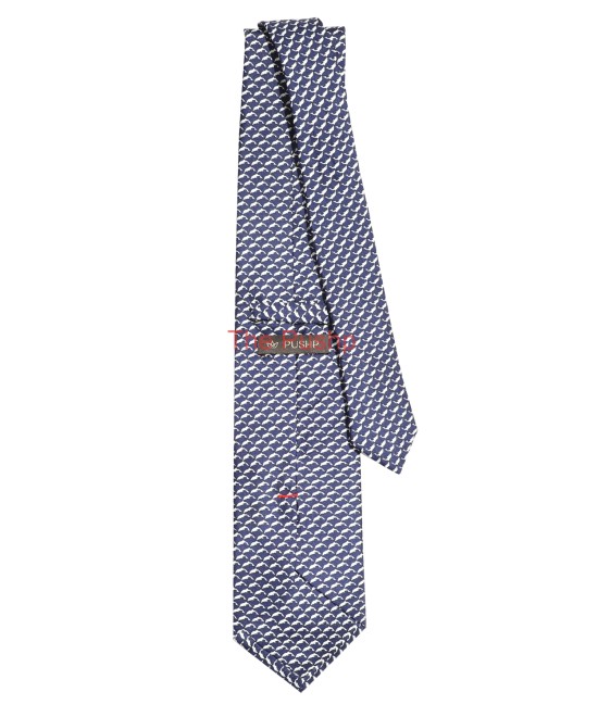 DARK NAVY, 3 Fold Silk Tie – Dolphins DARK NAVY, 3 Fold Silk Tie – Dolphins