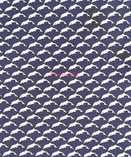 DARK NAVY, 3 Fold Silk Tie – Dolphins DARK NAVY, 3 Fold Silk Tie – Dolphins