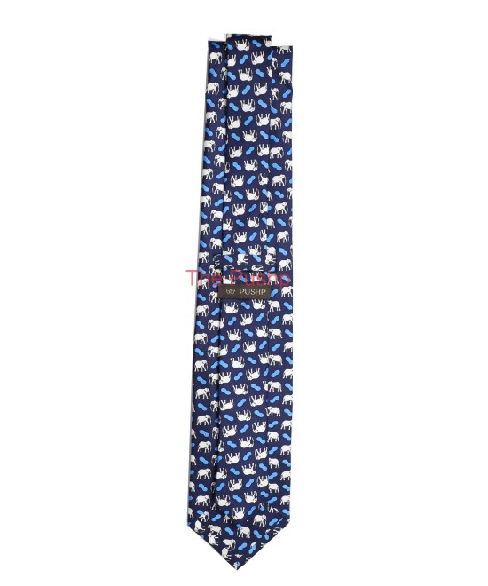 SPACE BLUE, 3 Fold Premium Silk Tie – The Tuskers SPACE BLUE, 3 Fold Premium Silk Tie – The Tuskers