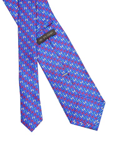 ULTRAMARINE BLUE, 3 Fold Premium Silk Tie – Butterfly