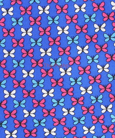 ULTRAMARINE BLUE, 3 Fold Premium Silk Tie – Butterfly
