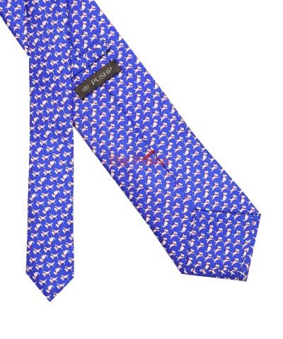 MOROCCAN BLUE, 3 Fold Premium Silk Tie – The Canine