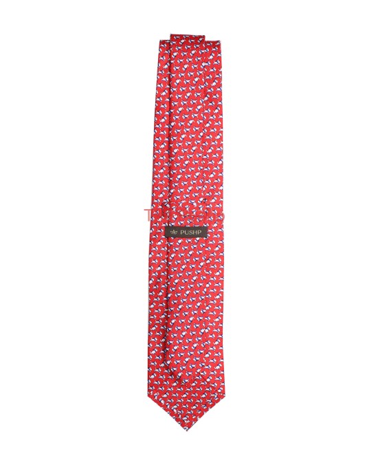 STOP RED, 3 Fold Premium Silk Tie – The Canine STOP RED, 3 Fold Premium Silk Tie – The Canine