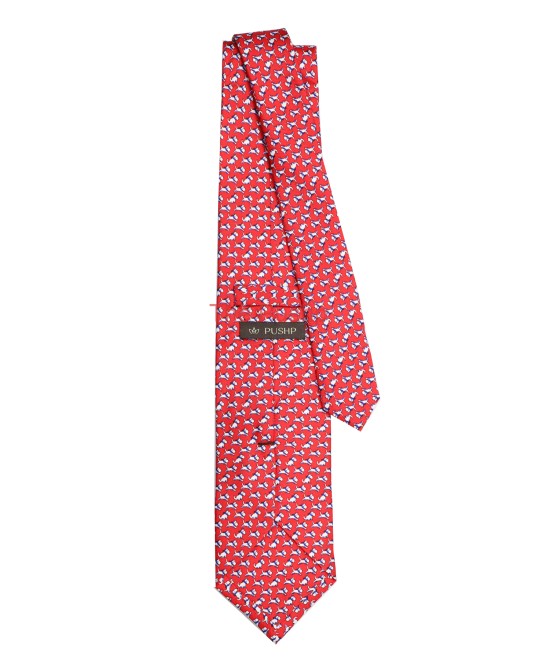 STOP RED, 3 Fold Premium Silk Tie – The Canine STOP RED, 3 Fold Premium Silk Tie – The Canine