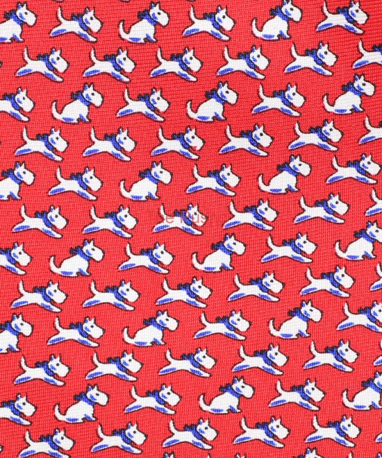 STOP RED, 3 Fold Premium Silk Tie – The Canine STOP RED, 3 Fold Premium Silk Tie – The Canine