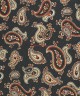EBONY GREEN, 5 Fold Silk Tie – Intertwined Paisleys EBONY GREEN, 5 Fold Silk Tie – Intertwined Paisleys
