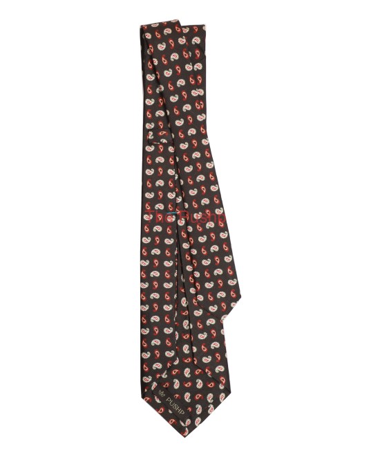 DARK MEHENDI, 5 Fold Silk Tie – Micro Paisleys DARK MEHENDI, 5 Fold Silk Tie – Micro Paisleys