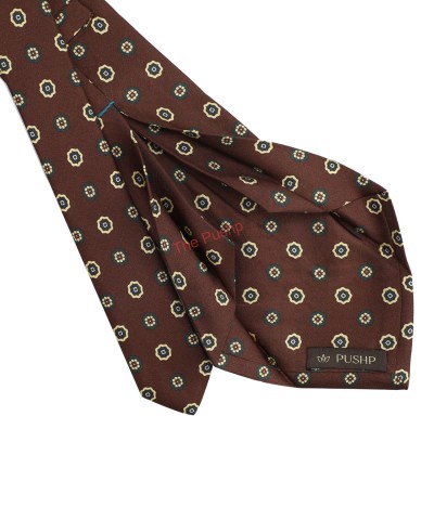 CHOCOLATE BROWN, 5 Fold Silk Tie – The Geomatria