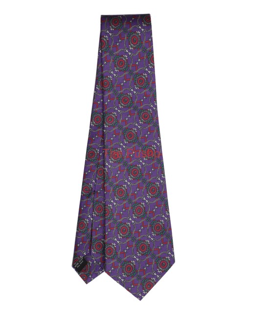 DEEP PURPLE, 5 Fold Silk Tie – The Geomatria DEEP PURPLE, 5 Fold Silk Tie – The Geomatria