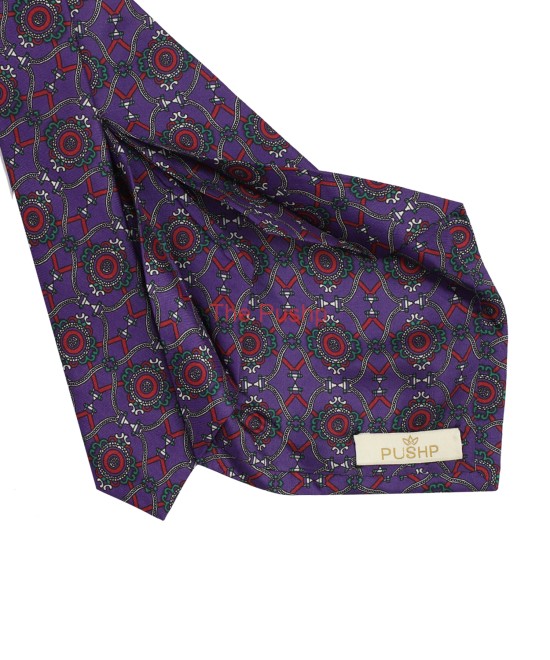 DEEP PURPLE, 5 Fold Silk Tie – The Geomatria DEEP PURPLE, 5 Fold Silk Tie – The Geomatria