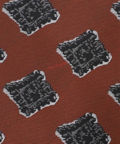 ESPRESSO BROWN, 5 Fold Micro Tie and Pocket Square - Curved Squares