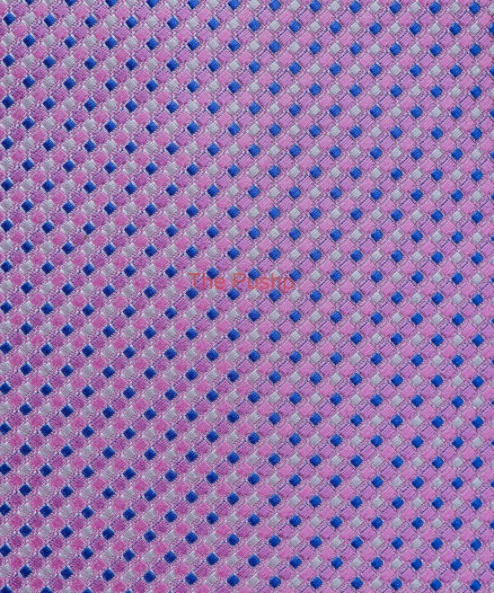 CHECKERED PINK, 5 Fold Micro Tie and Pocket Square – Dots & Checks CHECKERED PINK, 5 Fold Micro Tie and Pocket Square – Dots & Checks