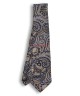 PERFECTLY BLACK, 7 Fold Silk Tie – Vintage Paisley PERFECTLY BLACK, 7 Fold Silk Tie – Vintage Paisley