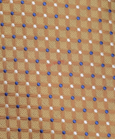 MARI GOLD, 5 Fold Micro Tie – Dots & Checks