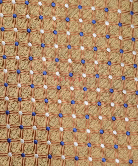 MARI GOLD, 5 Fold Micro Tie – Dots & Checks MARI GOLD, 5 Fold Micro Tie – Dots & Checks