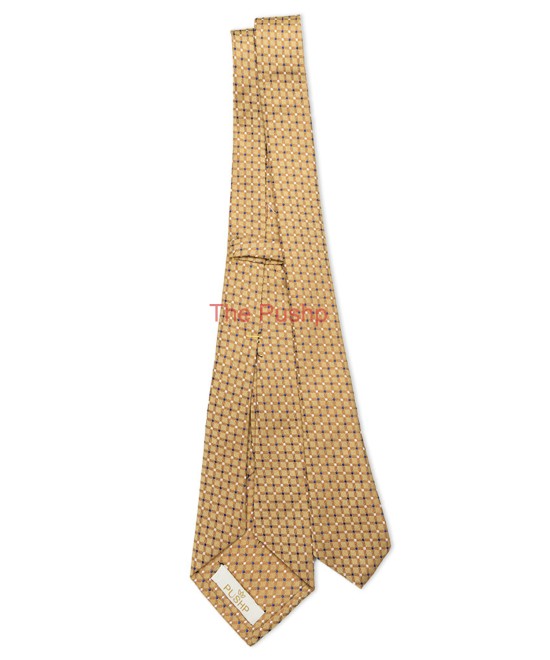 MARI GOLD, 5 Fold Micro Tie – Dots & Checks MARI GOLD, 5 Fold Micro Tie – Dots & Checks