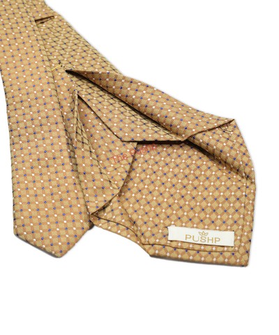 MARI GOLD, 5 Fold Micro Tie – Dots & Checks