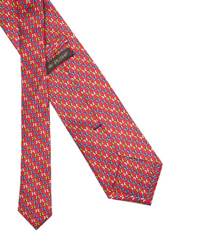 RUBY RED, 3 Fold Premium Silk Tie – Butterfly
