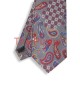 SILVER GREY, 7 Fold Silk Tie – Vintage Paisley SILVER GREY, 7 Fold Silk Tie – Vintage Paisley