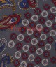 SILVER GREY, 7 Fold Silk Tie – Vintage Paisley SILVER GREY, 7 Fold Silk Tie – Vintage Paisley