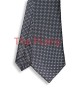 CHARCOAL BLACK, 3 Fold Micro Tie – Dots & Squares CHARCOAL BLACK, 3 Fold Micro Tie – Dots & Squares