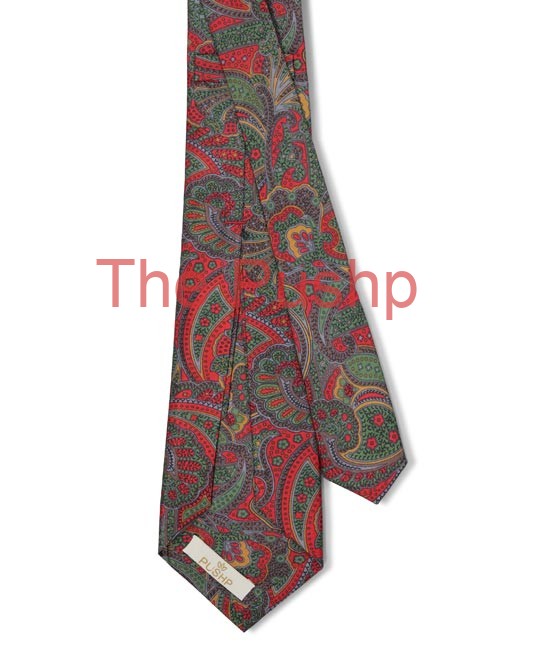 RED-GREEN, 7 Fold Silk Tie – Vintage Paisley RED-GREEN, 7 Fold Silk Tie – Vintage Paisley
