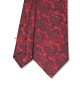 RED VELVET, 3 Fold Micro Tie – Jacquard Paisley RED VELVET, 3 Fold Micro Tie – Jacquard Paisley
