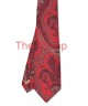 CRIMSON RED, 7 fold Silk Tie – Vintage Paisley CRIMSON RED, 7 fold Silk Tie – Vintage Paisley