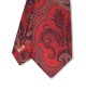 CRIMSON RED, 7 fold Silk Tie – Vintage Paisley CRIMSON RED, 7 fold Silk Tie – Vintage Paisley