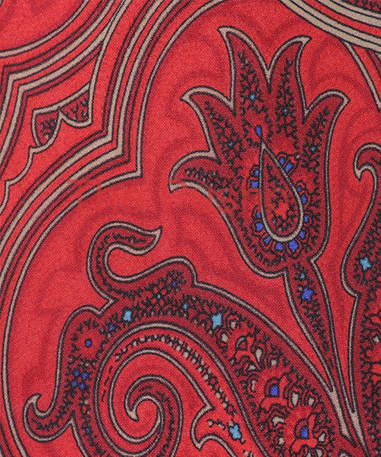 CRIMSON RED, 7 fold Silk Tie – Vintage Paisley CRIMSON RED, 7 fold Silk Tie – Vintage Paisley