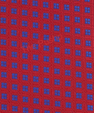IMPERIAL RED, 3 Fold Micro Tie – Dots & Squares