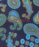 NAVY-FIROZI, 7 Fold Silk Tie – Vintage Paisley NAVY-FIROZI, 7 Fold Silk Tie – Vintage Paisley
