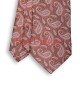DEEP RUST, 3 Fold Micro Tie – Jacquard Paisley DEEP RUST, 3 Fold Micro Tie – Jacquard Paisley