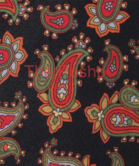 BLACK QUARTZ, 7 Fold Silk Tie – Vintage Paisley BLACK QUARTZ, 7 Fold Silk Tie – Vintage Paisley