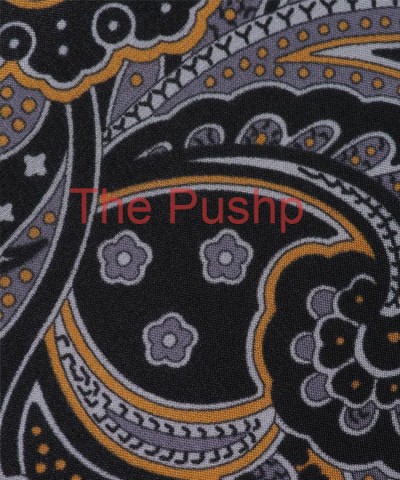 PERFECTLY BLACK, 7 Fold Silk Tie – Vintage Paisley